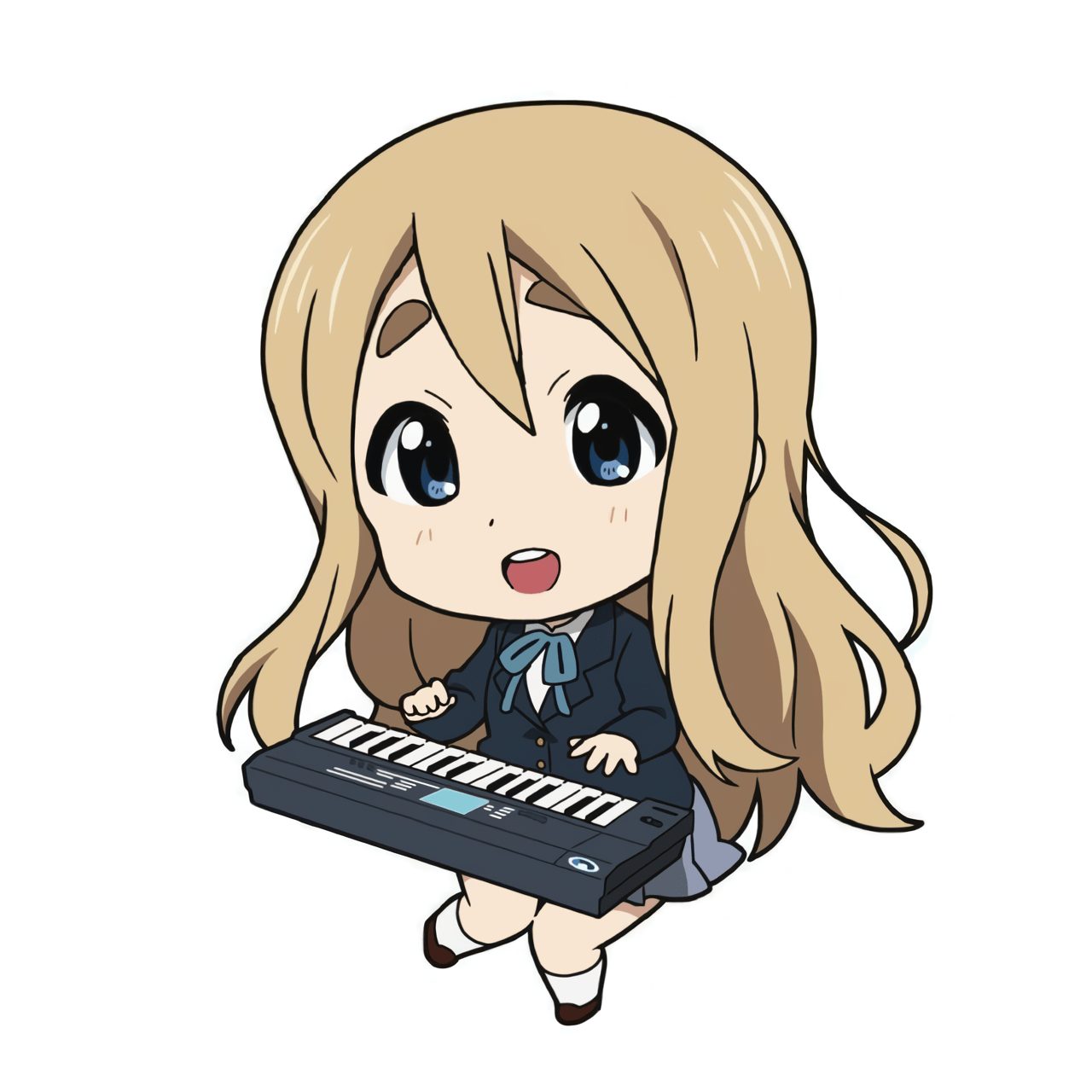 tsumugi kotobuki playing keyboard