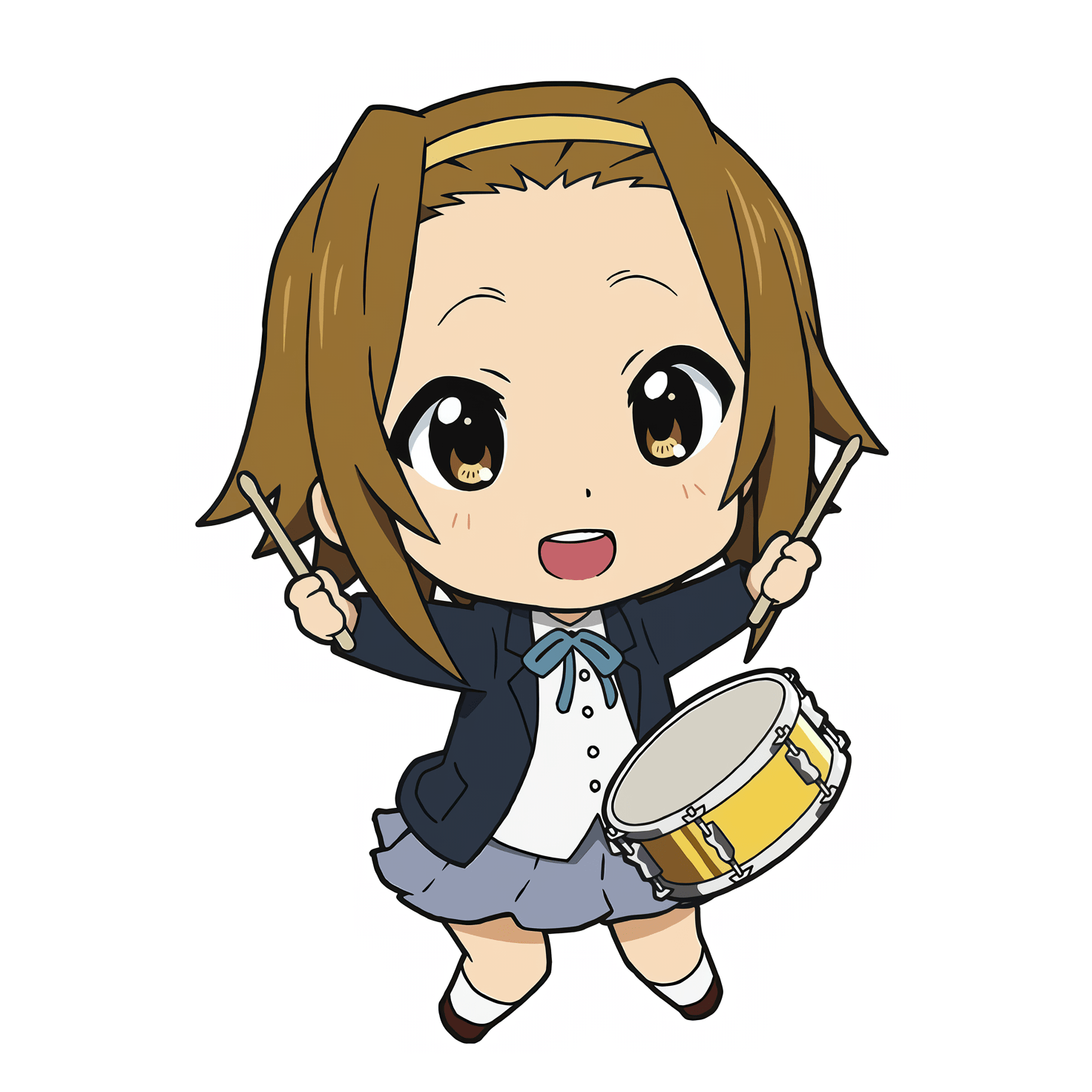 ritsu tainaka playing a drum